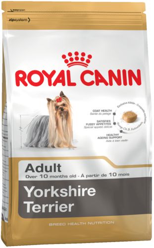 Корм Royal Canin Yorkshir Adult для йоркширских терьеров, щенков и собак мелких пород весом 1-4 кг от 10 месяцев