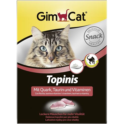 Лакомство Gimcat «Мышки» витаминное для кошек, творог+таурин