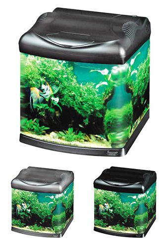 Аквариум Hailea с гнутыми передними углами/стеклом+фильтр RP-200, 30 л, титан от интернет-магазина STELLEX AQUA