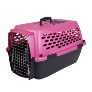 Переноска Petmate Vari kennel fashion 24" для домашних животных, розовая, пластик, 61x43x37 см