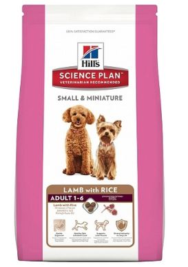 Корм Hill's Science Plan Adult Small&Miniature для собак миниатюрных размеров, ягненок и рис