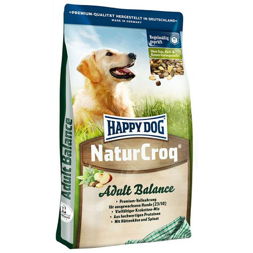 Корм HAPPY DOG Premium NaturCroq Balance для собак с нормальной и повышенной активностью, 15 кг