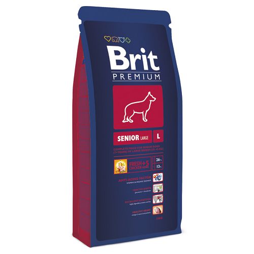 Корм Brit Premium Senior L для пожилых собак крупных пород