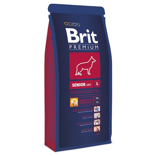 Корм Brit Premium Senior L для пожилых собак крупных пород Корм Brit Premium Senior L для пожилых собак крупных пород