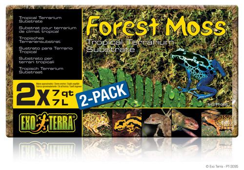 Exo Terra Forest Moss мох натуральный спрессованный, 2x7 л