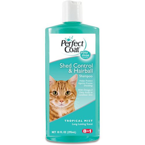 8in1 PC Shed Control&Hairball Shampoo Шампунь укрепляющий для кошек, 295 мл