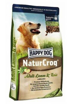 Корм HAPPY DOG Premium NaturCroq для чувствительных собак, ягненок и рис