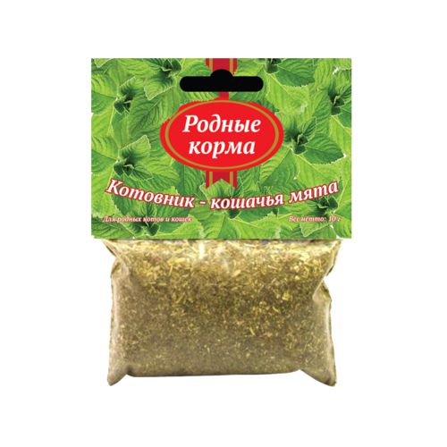 Корм РОДНЫЕ КОРМА Котовник - кошачья мята, 10 г