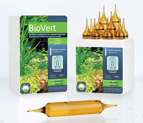 Добавка олигоэлементов Prodibio BIO VERT PRO для аквариумных растений 1000-20000 л, 10 ампул