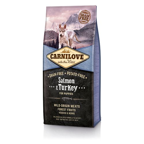 Корм Carnilove Salmon&Turkey for Puppies для щенков всех пород, лосось и индейка Корм Carnilove Salmon&Turkey for Puppies для щенков всех пород, лосось и индейка