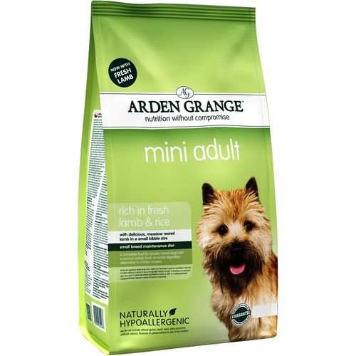 Корм Arden Grange Adult Dog Lamb & Rice mini для взрослых собак мелких пород, с ягненком и рисом