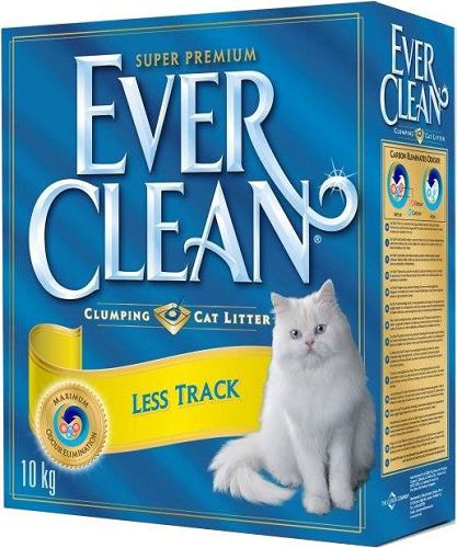 Наполнитель Ever Clean 10 кг Less Track комкующийся для длинношерстных кошек