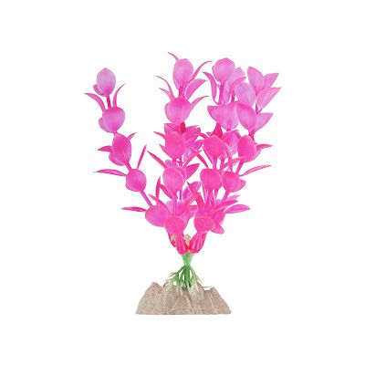 Растение пластиковое GLOFISH флуоресцентное розовое, 15,24 см