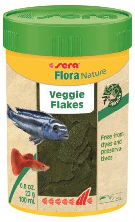 Растительный корм Sera FLORA NATURE для рыб, хлопья 100 мл