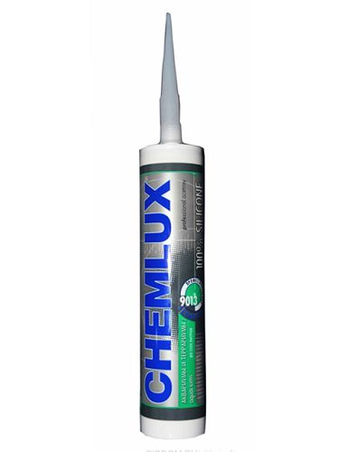 Клей силиконовый Chemlux 9013 профессиональный, прозрачный, 300 мл