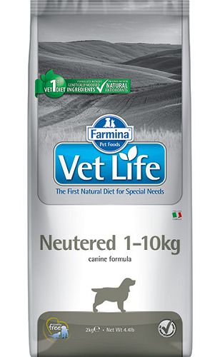 Диета FARMINA Vet Life Dog Neutered 1-10kg для стерилизованных собак до 10 кг, 2 кг