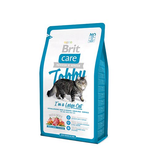 Корм Brit Care Cat Tobby для взрослых кошек крупных пород