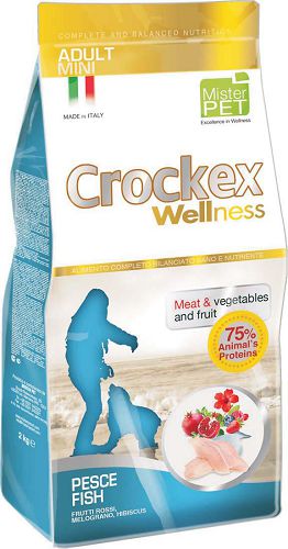 Корм PRIMORDIAL CROCKEX Wellness ADULT MINI для собак мелких пород, рыба, рис