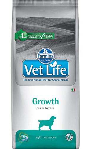 Диета FARMINA Vet Life Dog Growth для собак при нарушениях роста и имунной системы, 2 кг