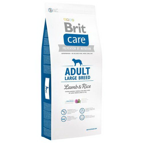 Корм Brit Care Adult Large Breed для взрослых собак крупных пород, ягненок с рисом