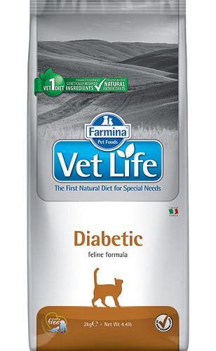 Диета FARMINA Vet Life Cat Diabetic для кошек при сахарном диабете, 2 кг