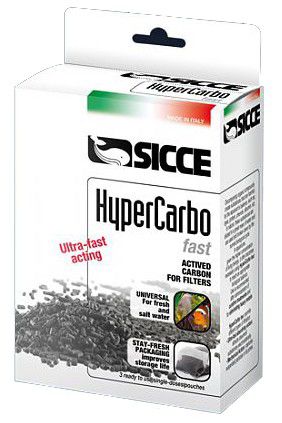 Наполнитель SICCE для фильтров HYPERCARBO FAST активированный уголь, 3x100 г