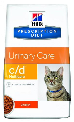 Диета Hill`s Prescription Diet C-D Multicare для профилактики МКБ кошек, с курицей