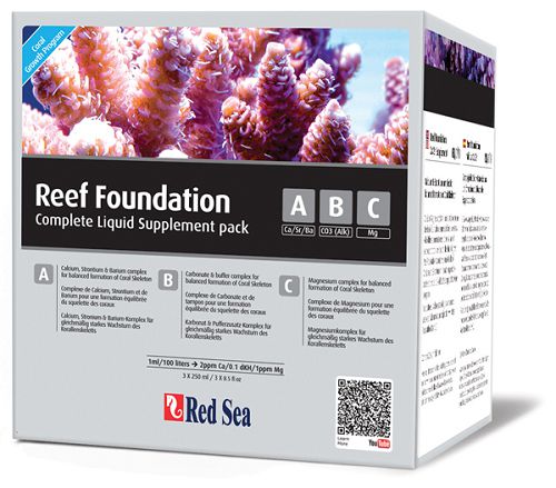 Red Sea Reef Foundation ABС комплект добавок для роста кораллов, 3х250 мл
