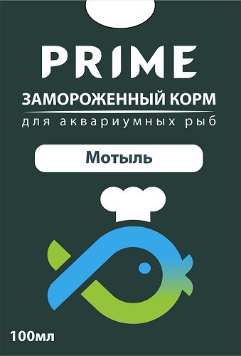 Prime Мотыль замороженный, блистер, 100 мл