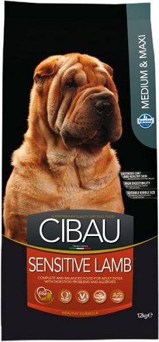 Корм FARMINA Cibau Sensitive Lamb Medium&Maxi для взрослых собак медиум и макси, ягненок