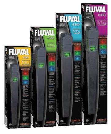 Hagen Fluval «Е»  нагреватель с трехцветным LCD-дисплеем, 50 Вт