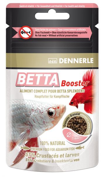 Dennerle Betta Booster основной корм для петушков, мини-гранулы 12 г.  Аквариумный интернет-магазин STELLEX AQUA