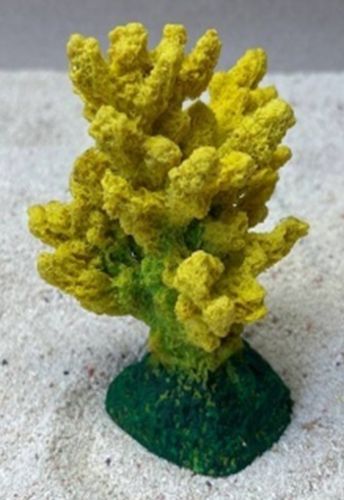 Цветной коралл желтый Коралл ветка, 7*7*11 см