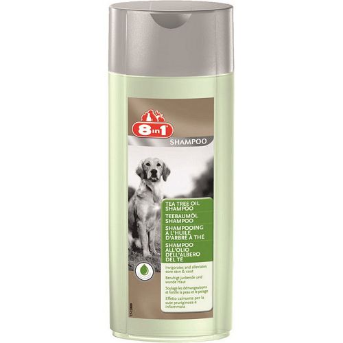 8in1 Tea Tree Oil Шампунь для собак c маслом чайного дерева, 250 мл