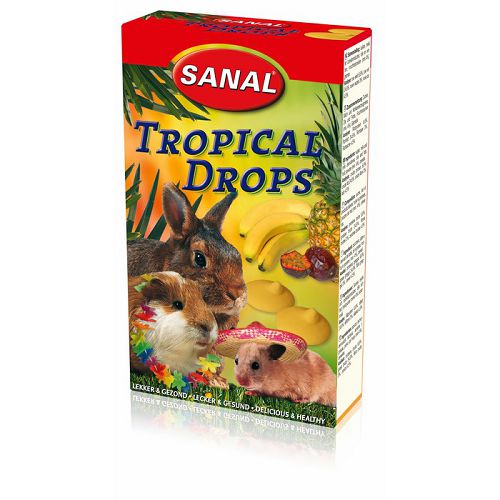 SK7450 SANAL Tropical Drops Тропические дропсы для грызунов, 45 г