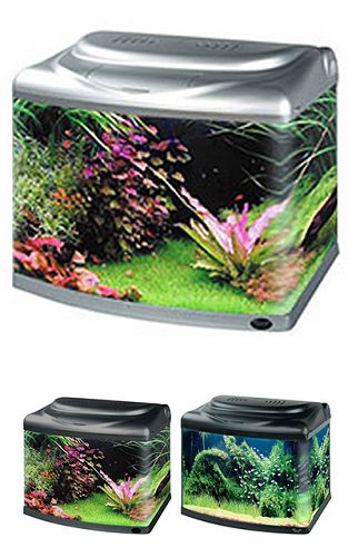 Аквариум Hailea с гнутыми передними углами/стеклом+фильтр RP-400, 60 л, серебристый от интернет-магазина STELLEX AQUA