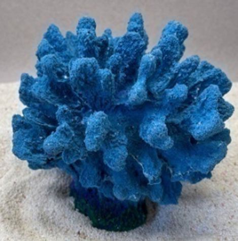 Цветной коралл синий Коралл средний, 18*17*14 см