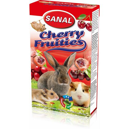 SK7712 SANAL Cherry Fruities Конфеты с вишней для грызунов, шарики 50 г