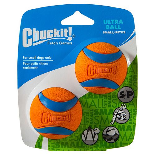 Теннисный мяч CHUCKIT! ULTRA BALL 2-PK SMALL Ультра для собак, резина, маленький, 2 шт.