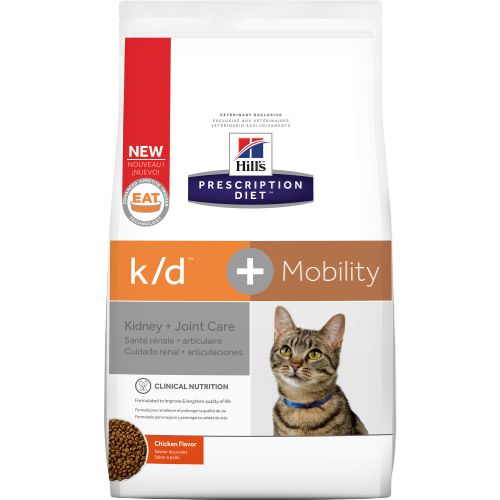 Диета Hill's Prescription Diet k/d+Mobility для кошек при лечении заболеваний почек + суставы, 2 кг