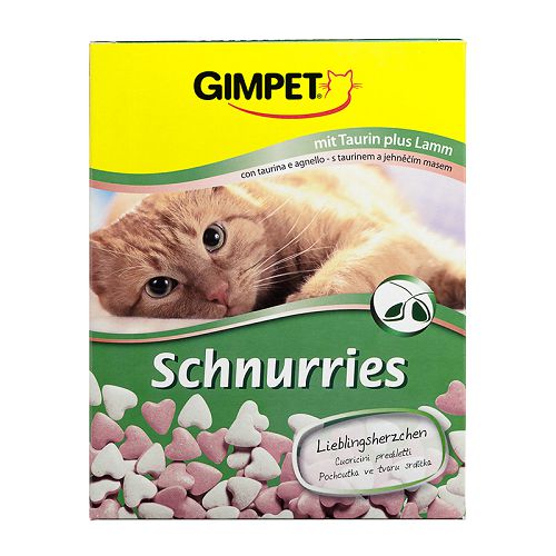 Лакомство Gimpet "Сердечки" витаминное для кошек, ягненок и ТГОС, 650 шт., 420 г
