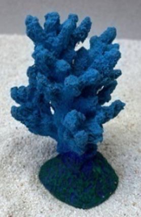 Цветной коралл синий Коралл ветка, 7*7*11 см