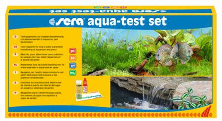 Набор тестов Sera AQUA-TEST-SET рН, GH, KH, NO2 для аквариумной воды