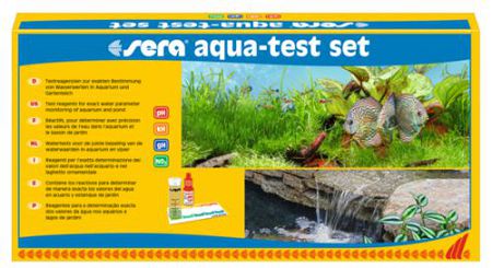 Набор тестов Sera AQUA-TEST-SET рН, GH, KH, NO2 для аквариумной воды
