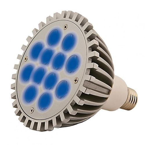 Aqua Medic LED Aquasunspot 12 Actinic светодиодная лампа для морского аквариума, синяя, цоколь Е 27, 12 Вт