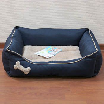 Лежак Petmate Pet Bedding для кошек и собак, с мягкими бортиками, прямоугольный, 53х63 см