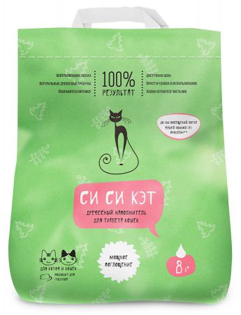 Наполнитель CC-CAT древесный для кошачьего туалета, 8 л