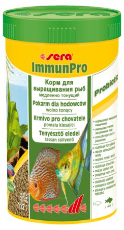 Основной корм Sera ImmunPro для выращивания крупных рыб, гранулы 250 мл