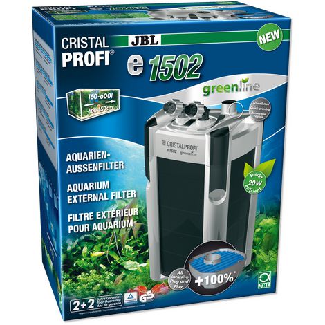 Внешний аквариумный фильтр JBL CristalProfi e1502 greenline для 200-700 л, 1400 л/ч