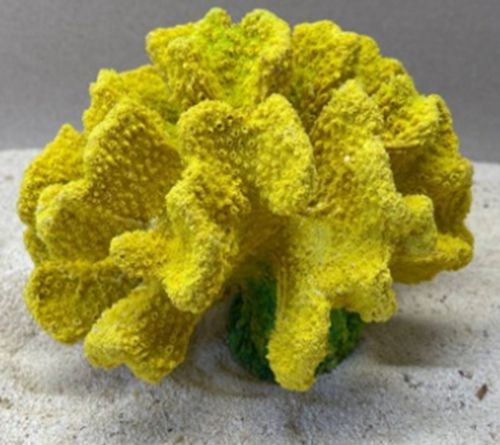 Цветной коралл желтый Коралл большой, 21*18*16 см